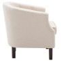 Sillón de tela beige by vidaXL, Armchairs - Ref: Foro24-247002, Price: 196,41 €, Discount: %