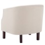 Sillón de tela beige by vidaXL, Armchairs - Ref: Foro24-247002, Price: 196,41 €, Discount: %