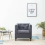 Sillón tapizado de tela gris de vidaXL, Sillones - Ref: Foro24-247158, Precio: 181,84 €, Descuento: %