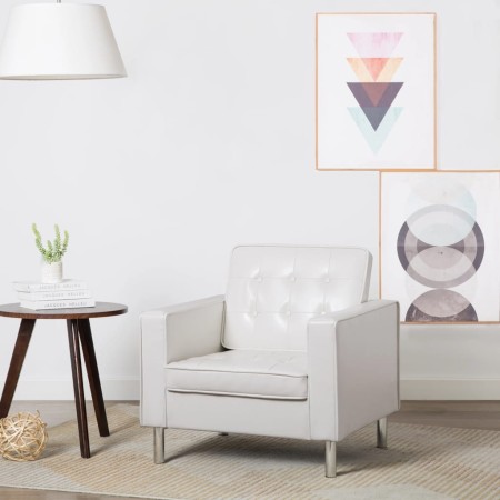 Sillón de cuero sintético blanco | Foro24.es | Tu tienda online para hogar, jardín y más Foro24.es