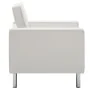 Sillón de cuero sintético blanco de vidaXL, Sillones - Ref: Foro24-247019, Precio: 212,90 €, Descuento: %