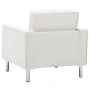 Sillón de cuero sintético blanco de vidaXL, Sillones - Ref: Foro24-247019, Precio: 212,90 €, Descuento: %