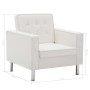 Sillón de cuero sintético blanco | Foro24.es | Tu tienda online para hogar, jardín y más Foro24.es