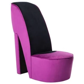 Lilafarbener Samtsessel in Schuhform mit hohen Absätzen von vidaXL, Sessel - Ref: Foro24-248645, Preis: 215,17 €, Rabatt: %