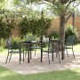 Conjunto de Comedor de Jardín 5 pcs Antracita Acero