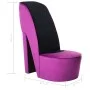 Sillón con forma de zapato de tacón terciopelo morado de vidaXL, Sillones - Ref: Foro24-248645, Precio: 215,15 €, Descuento: %