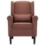 Sillón de tela marrón de vidaXL, Sillones - Ref: Foro24-248617, Precio: 222,22 €, Descuento: %