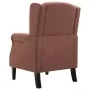 Sillón de tela marrón de vidaXL, Sillones - Ref: Foro24-248617, Precio: 222,22 €, Descuento: %