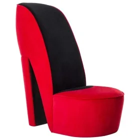 Armchair in the shape of a red velvet high heel shoe by vidaXL, Armchairs - Ref: Foro24-248644, Price: 169,87 €, Discount: %