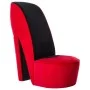 Armchair in the shape of a red velvet high heel shoe by vidaXL, Armchairs - Ref: Foro24-248644, Price: 169,87 €, Discount: %