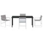 Conjunto de Comedor de Jardín 5 pcs Blanco Textileno y acero en Sillas de jardín | Comprar online en Foro24