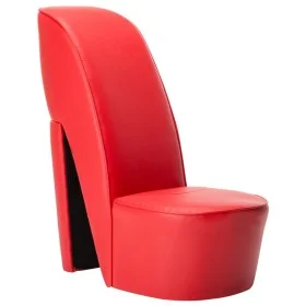 Schuhförmiger Sessel mit rotem Kunstlederabsatz. von vidaXL, Sessel - Ref: Foro24-248646, Preis: 198,68 €, Rabatt: %