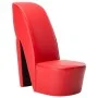 Armchair in the shape of a red synthetic leather high heel shoe by vidaXL, Armchairs - Ref: Foro24-248646, Price: 198,68 €, D...