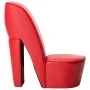 Armchair in the shape of a red synthetic leather high heel shoe by vidaXL, Armchairs - Ref: Foro24-248646, Price: 198,68 €, D...