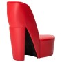 Sillón con forma de zapato de tacón cuero sintético rojo de vidaXL, Sillones - Ref: Foro24-248646, Precio: 194,69 €, Descuent...