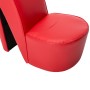 Schuhförmiger Sessel mit rotem Kunstlederabsatz. von vidaXL, Sessel - Ref: Foro24-248646, Preis: 194,69 €, Rabatt: %