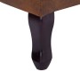 Chesterfield-Sessel und Fußstütze aus braunem Kunstleder von vidaXL, Sessel - Ref: Foro24-281277, Preis: 529,56 €, Rabatt: %