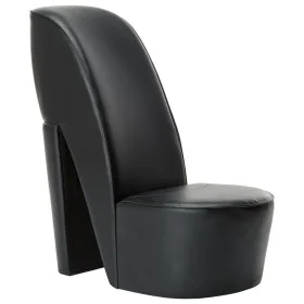 Hochhackiger, schuhförmiger Sessel aus schwarzem Kunstleder von vidaXL, Sessel - Ref: Foro24-248647, Preis: 189,07 €, Rabatt: %