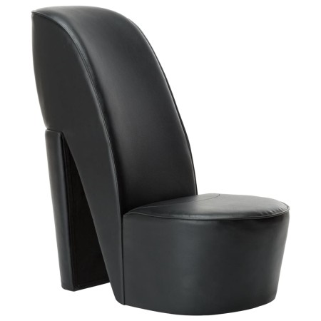 Hochhackiger, schuhförmiger Sessel aus schwarzem Kunstleder von vidaXL, Sessel - Ref: Foro24-248647, Preis: 195,33 €, Rabatt: %