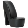 Black synthetic leather high-heeled shoe-shaped armchair by vidaXL, Armchairs - Ref: Foro24-248647, Price: 189,03 €, Discount: %