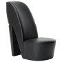 Hochhackiger, schuhförmiger Sessel aus schwarzem Kunstleder von vidaXL, Sessel - Ref: Foro24-248647, Preis: 195,33 €, Rabatt: %