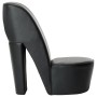 Black synthetic leather high-heeled shoe-shaped armchair by vidaXL, Armchairs - Ref: Foro24-248647, Price: 195,33 €, Discount: %