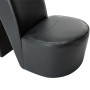 Hochhackiger, schuhförmiger Sessel aus schwarzem Kunstleder von vidaXL, Sessel - Ref: Foro24-248647, Preis: 195,33 €, Rabatt: %