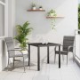 Conjunto de Comedor de Jardín 3 pcs Gris Poliratán en Conjuntos de jardín | Comprar online en Foro24