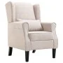 Sillón de tela beige de vidaXL, Sillones - Ref: Foro24-248614, Precio: 271,44 €, Descuento: %