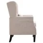 Sillón de tela beige de vidaXL, Sillones - Ref: Foro24-248614, Precio: 271,44 €, Descuento: %