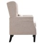 Sillón de tela beige by vidaXL, Armchairs - Ref: Foro24-248614, Price: 260,27 €, Discount: %