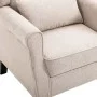 Sillón de tela beige de vidaXL, Sillones - Ref: Foro24-248614, Precio: 271,44 €, Descuento: %