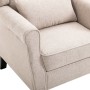 Sillón de tela beige by vidaXL, Armchairs - Ref: Foro24-248614, Price: 260,27 €, Discount: %