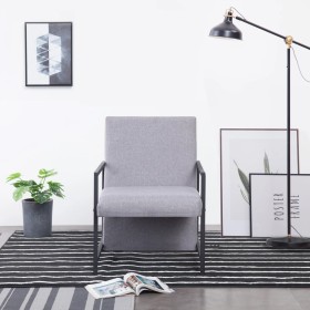 Sillón de tela gris claro by vidaXL, Armchairs - Ref: Foro24-282155, Price: 83,33 €, Discount: %