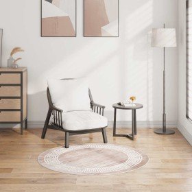 Alfombra lavable antideslizante beige 120 cm