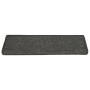 Alfombras de peldaños de escalera 15 uds gris y negro 65x21x4cm de vidaXL, Alfombrillas para escalones - Ref: Foro24-326197, ...