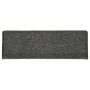 Alfombras de peldaños de escalera 15 uds gris y negro 65x21x4cm de vidaXL, Alfombrillas para escalones - Ref: Foro24-326197, ...
