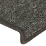 Alfombras de peldaños de escalera 15 uds gris y negro 65x21x4cm de vidaXL, Alfombrillas para escalones - Ref: Foro24-326197, ...
