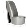 Silberner, schuhförmiger Sessel aus Kunstleder mit hohen Absätzen von vidaXL, Sessel - Ref: Foro24-248649, Preis: 174,11 €, R...