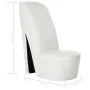 Armchair in the shape of a white synthetic leather high heel shoe by vidaXL, Armchairs - Ref: Foro24-248652, Price: 189,44 €,...