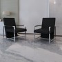 2 black synthetic leather armchairs with chrome structure by vidaXL, Armchairs - Ref: Foro24-270179, Price: 212,28 €, Discoun...