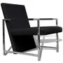2 black synthetic leather armchairs with chrome structure by vidaXL, Armchairs - Ref: Foro24-270179, Price: 234,85 €, Discoun...