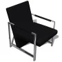 2 black synthetic leather armchairs with chrome structure by vidaXL, Armchairs - Ref: Foro24-270179, Price: 234,85 €, Discoun...
