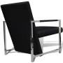 2 black synthetic leather armchairs with chrome structure by vidaXL, Armchairs - Ref: Foro24-270179, Price: 212,28 €, Discoun...