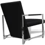 2 black synthetic leather armchairs with chrome structure by vidaXL, Armchairs - Ref: Foro24-270179, Price: 234,85 €, Discoun...