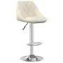 Cremefarbener Küchenhocker aus Samt, 2 Einheiten von vidaXL, Küchenhocker - Ref: Foro24-335304, Preis: 141,22 €, Rabatt: %