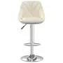 Cremefarbener Küchenhocker aus Samt, 2 Einheiten von vidaXL, Küchenhocker - Ref: Foro24-335304, Preis: 141,22 €, Rabatt: %
