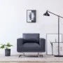 Gray Faux Suede Leather Cube Armchair by vidaXL, Armchairs - Ref: Foro24-282154, Price: 201,44 €, Discount: %