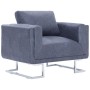 Sillón en forma de cubo de piel de ante artificial gris de vidaXL, Sillones - Ref: Foro24-282154, Precio: 204,18 €, Descuento: %