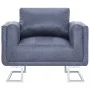 Gray Faux Suede Leather Cube Armchair by vidaXL, Armchairs - Ref: Foro24-282154, Price: 201,44 €, Discount: %